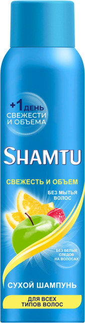 SHAMTU Сухой Шампунь 150 мл Объем и Свежесть  SHAMTU Сухой Шампунь 150 мл Объем и Свежесть