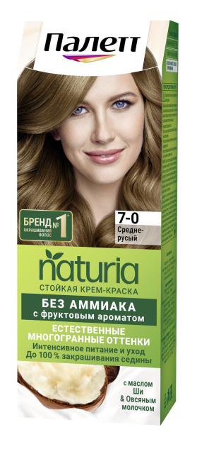 Средне-русый 7-0  Средне-русый 7-0