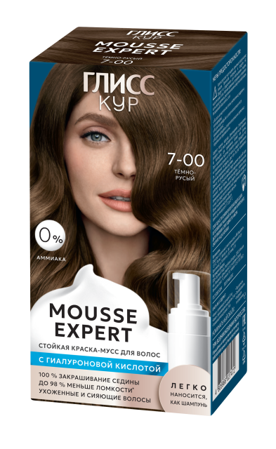 Тёмный русый 7-00 Тёмный русый 7-00