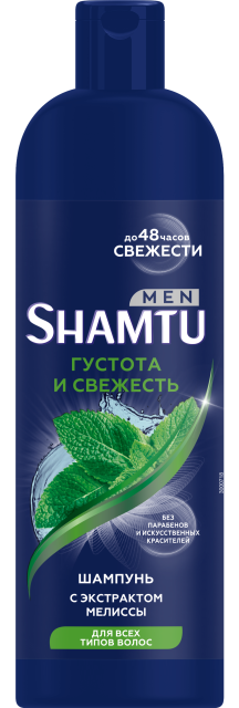 Густота и Свежесть с экстрактом мелиссы, 500 мл  Густота и Свежесть с экстрактом мелиссы, 500 мл
